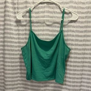 American eagle green cropped tank